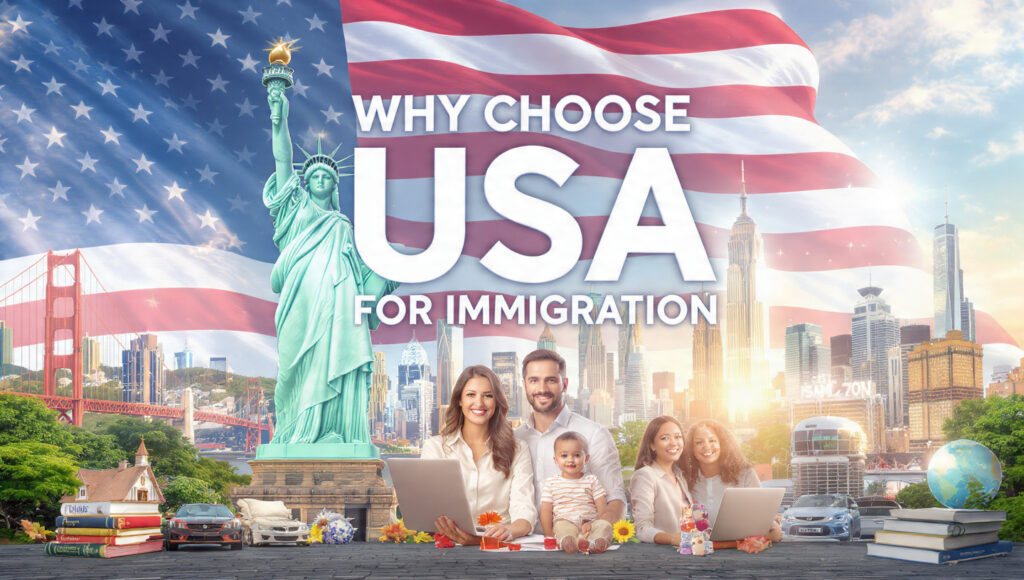 high resolution ultra realistic illustration representing why choose usa